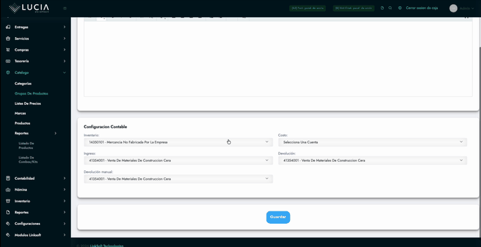 Configuración Contable del Grupo
